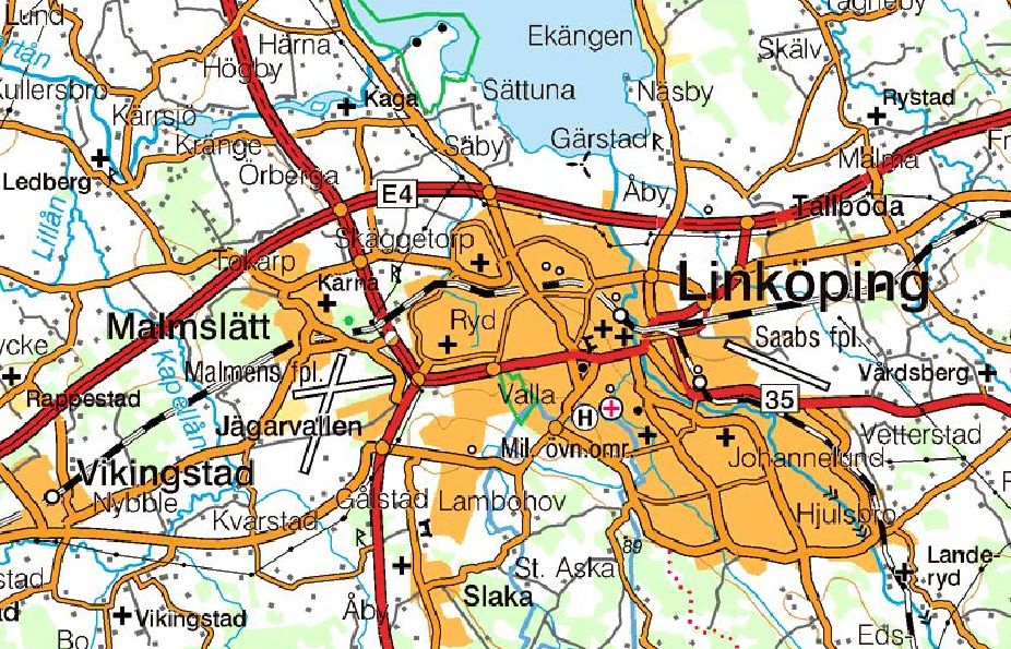 Linköping Karta Sverige | Sverigekarta