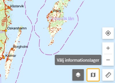 Fornsök inställningsknappar