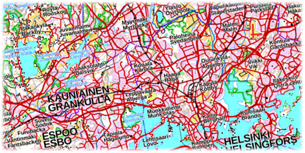 Finsk vägkarta
