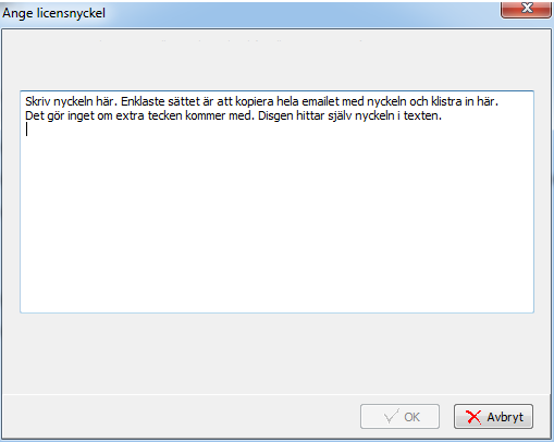 Licensdialogen