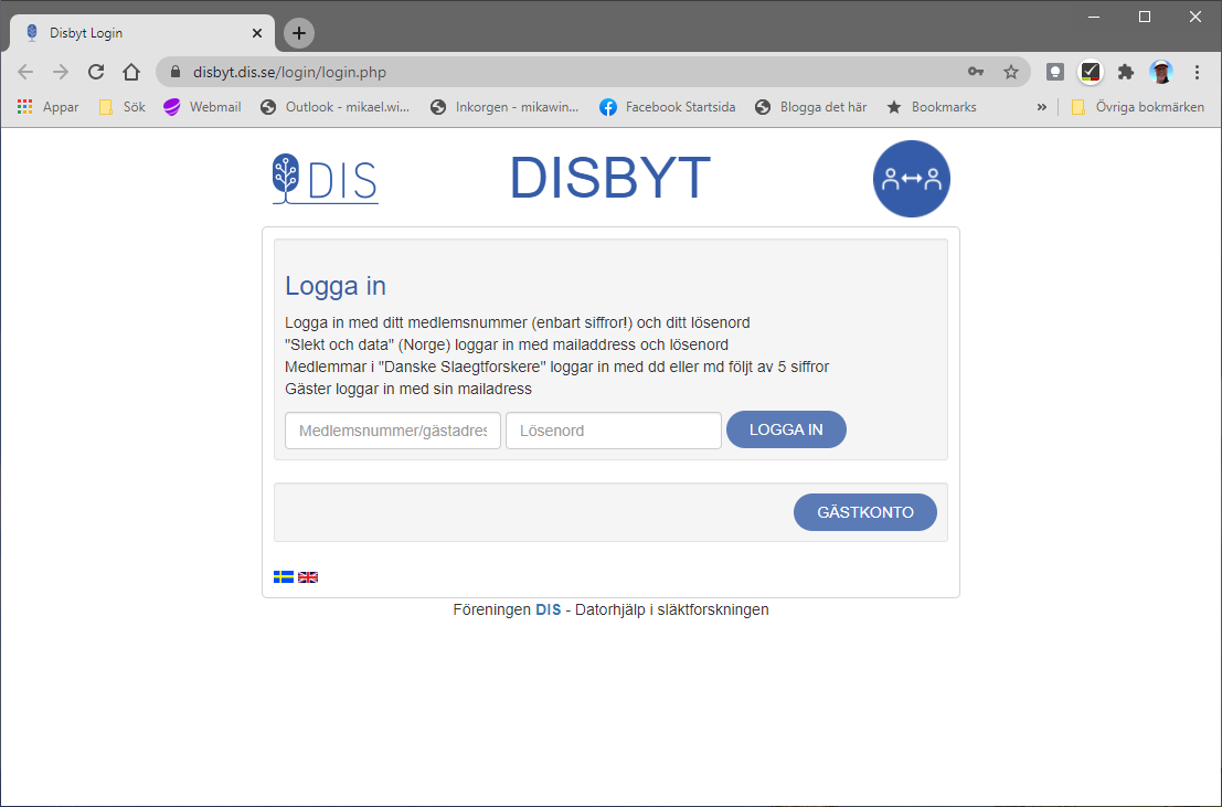 Disbyt inloggning