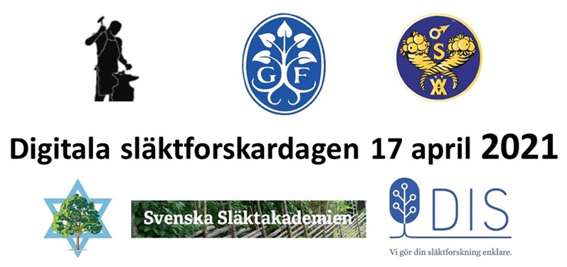 Digitala släktforskardagen 17 april 2021