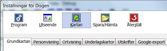 Handledning - Inställningar och tangentbordskommandon för kartor