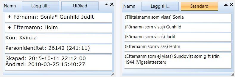 Handledning - Utökade namn