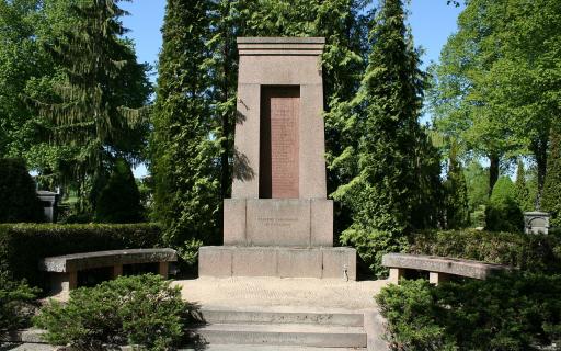 Minnessten på Norra kyrkogården i Norrköping