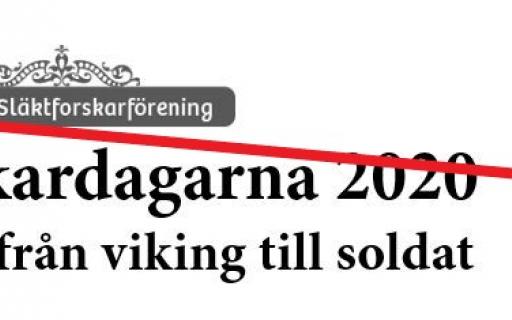 Inställda Släktforskardagar