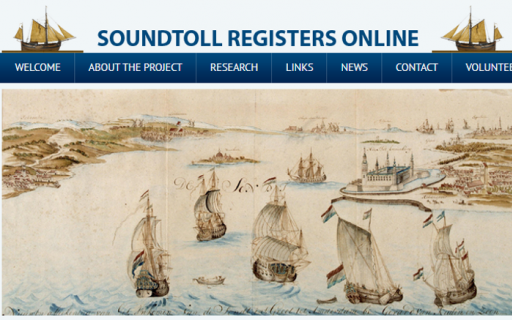 Soundtoll Registers online webbsite