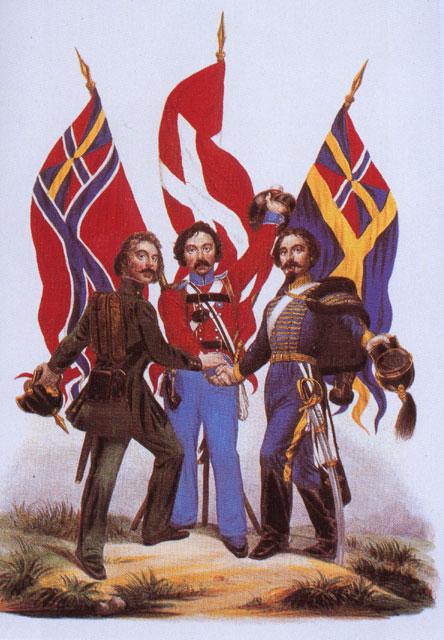 Skandinaviska flaggor från 1613
