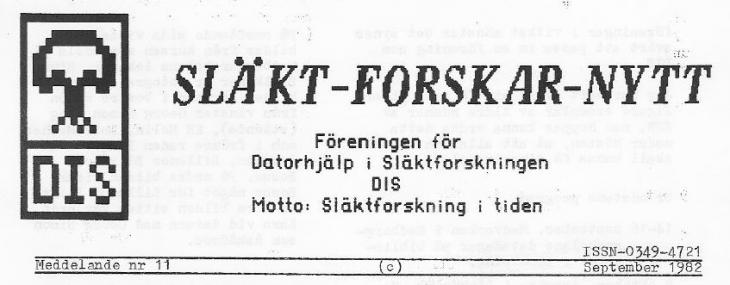 Rubrik på SLÄKT-FORSKAR-NYTT nr 11