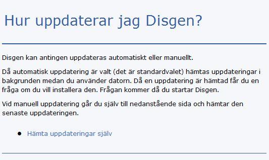 Handledning - programuppdateringar